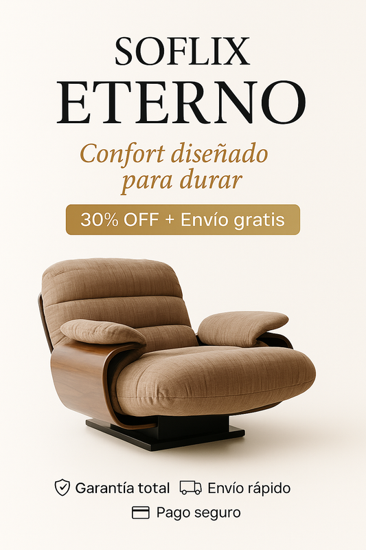 SOFLIX Eterno- Ideal para depas pequeños